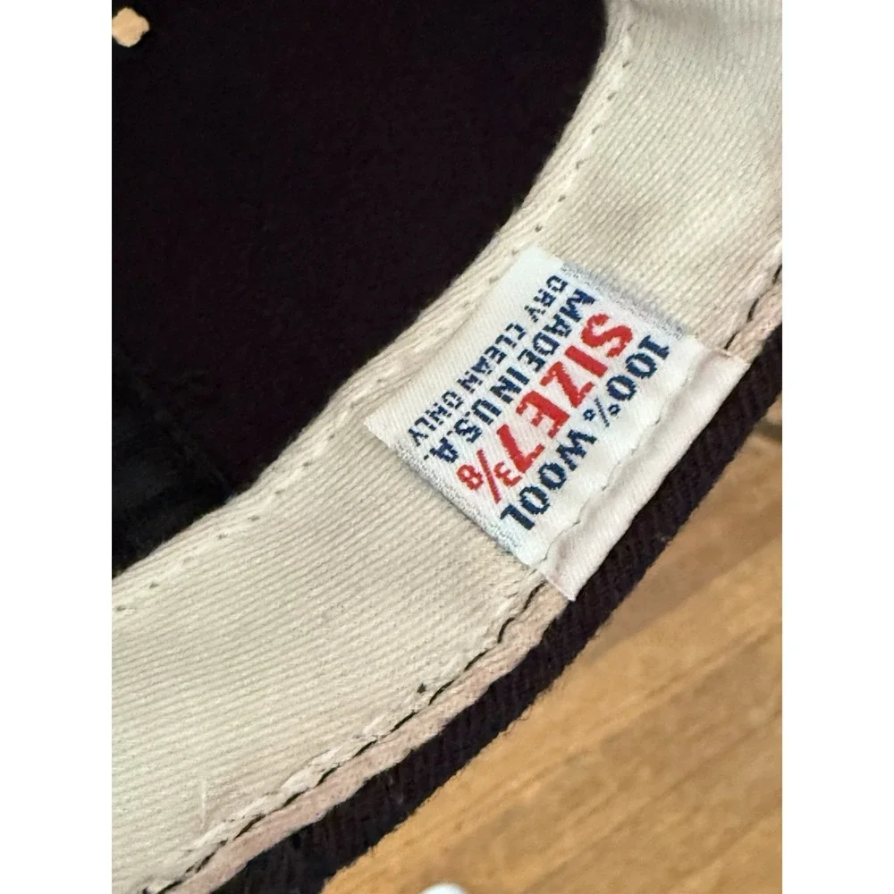 Vintage DETROIT TIGERS NEW ERA Pro Model DIAMOND HAT  Size‎ 7/3/8 - Picture 9 of 9